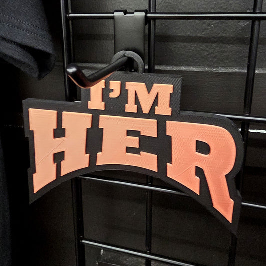 “I’m Her” Turnover Chain – 3D Printed Statement Piece