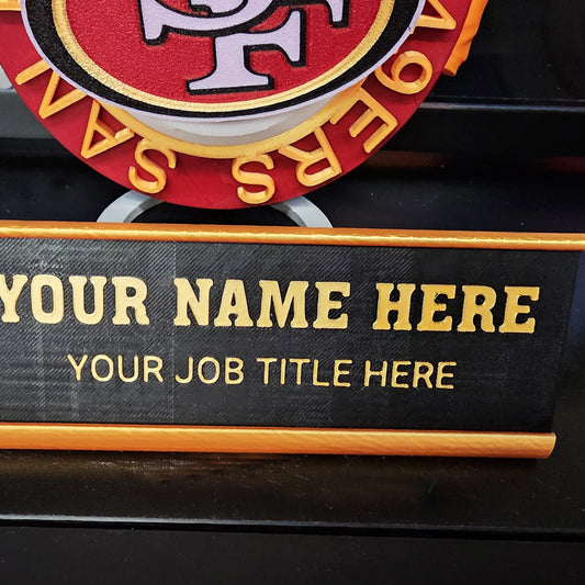 Custom 3D Printed Desk Name Plate
