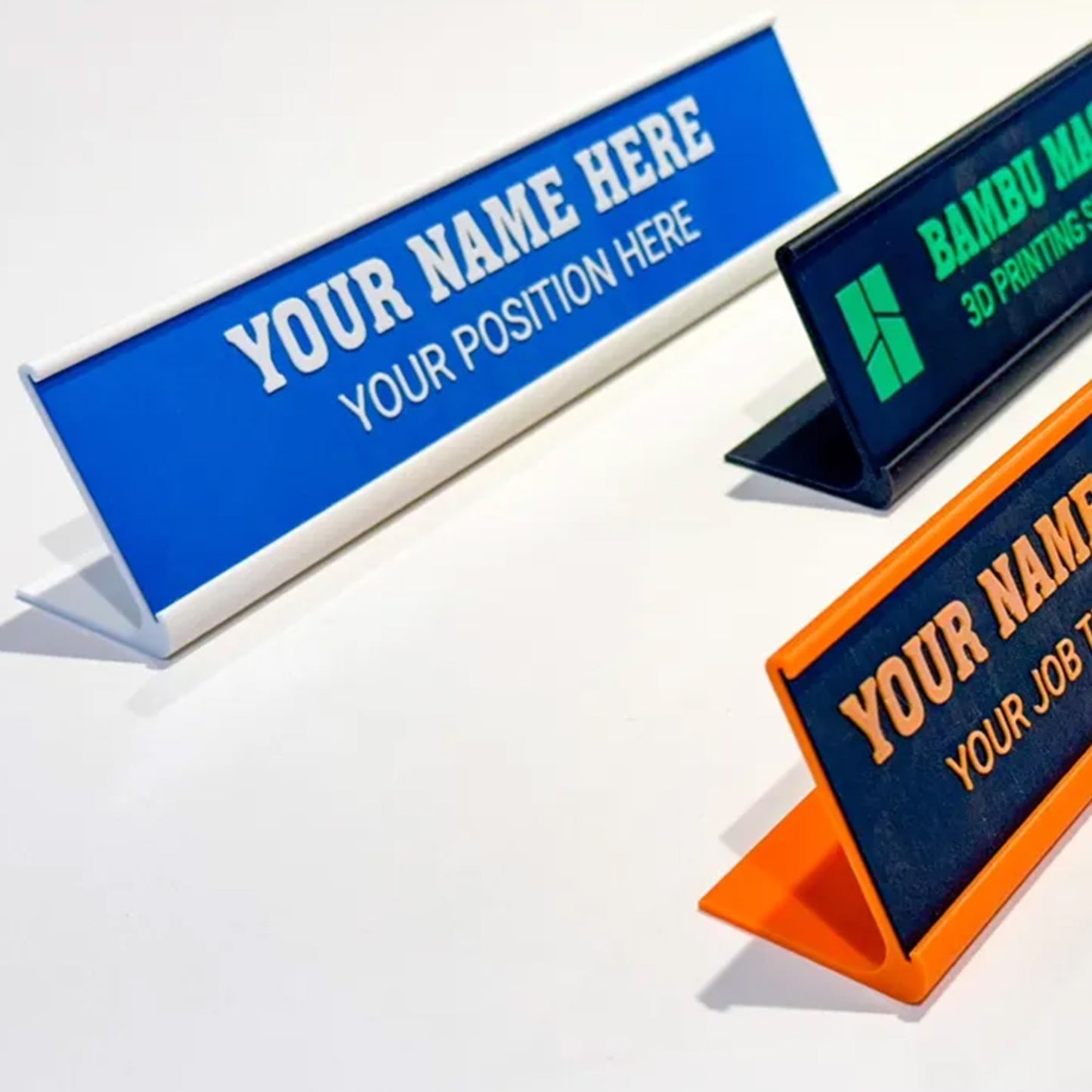 Custom 3D Printed Desk Name Plate