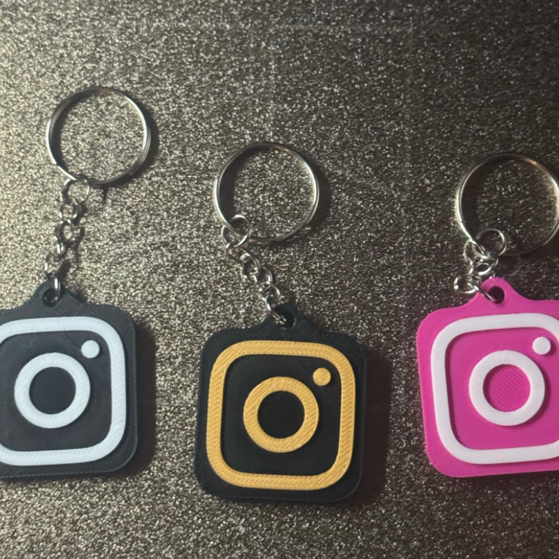 Smart 3D Instagram Just Tap™ NFC Keychain